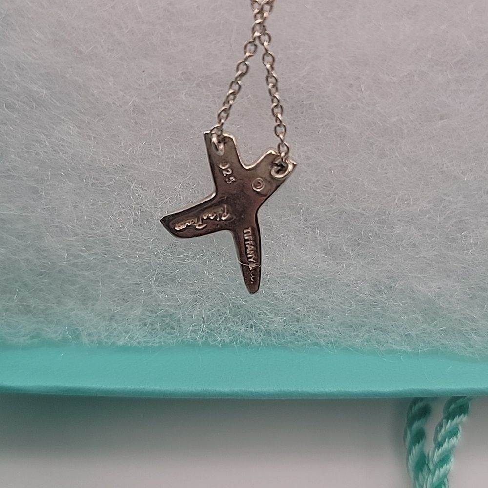 TIFFANY & CO CROSS NECKLACE SILVER - Picture 3 of 3